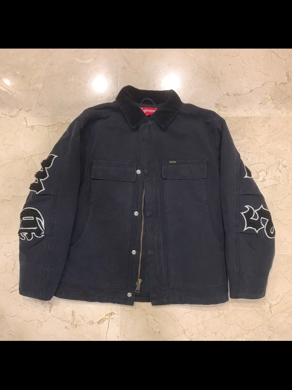 SUPREME OLD ENGLISH CANVAS WORK JACKET